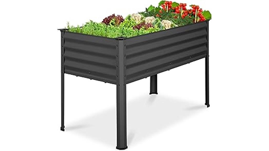 large galvanized garden bed