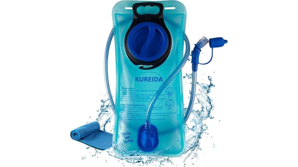 large hydration bladder with backpack adapter