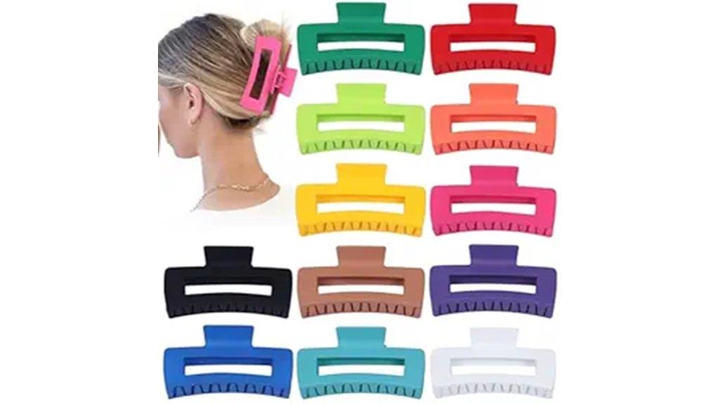 large thick hair clips