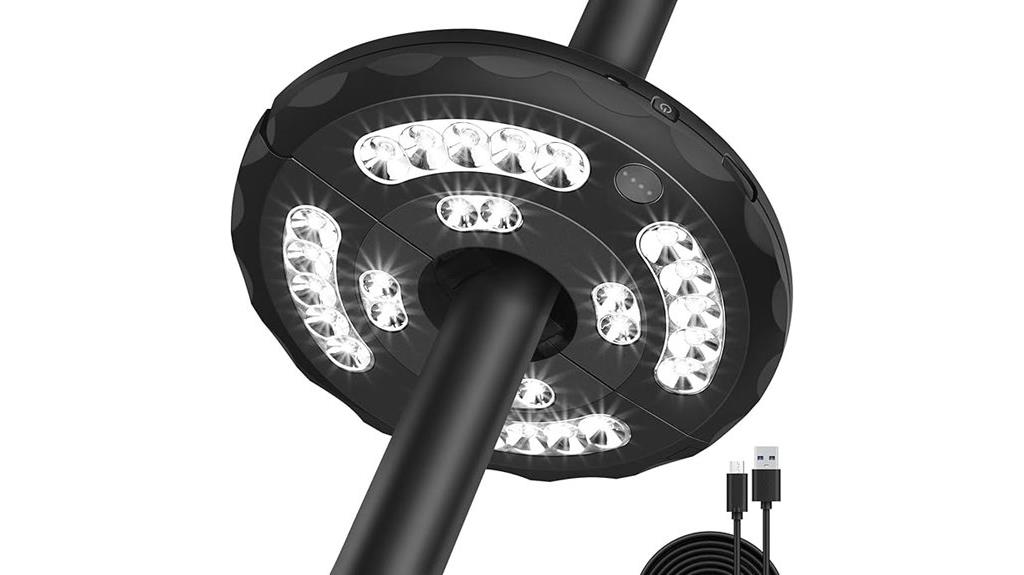 led patio umbrella light