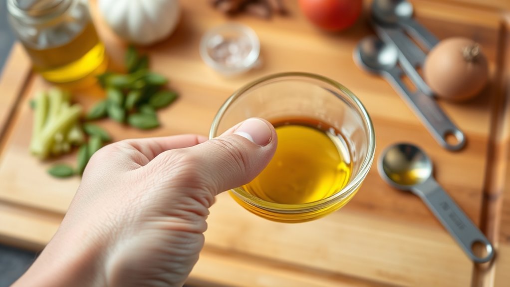 measure fats with thumb