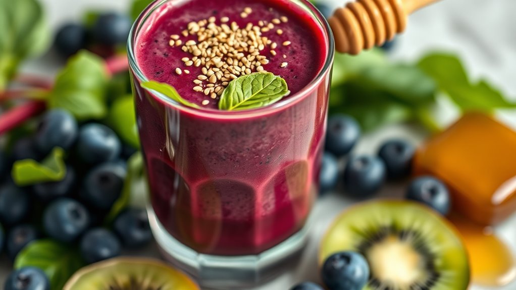 nutrient rich fruits protein greens