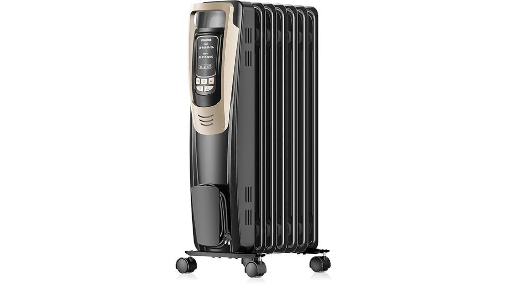 oil filled radiator with remote