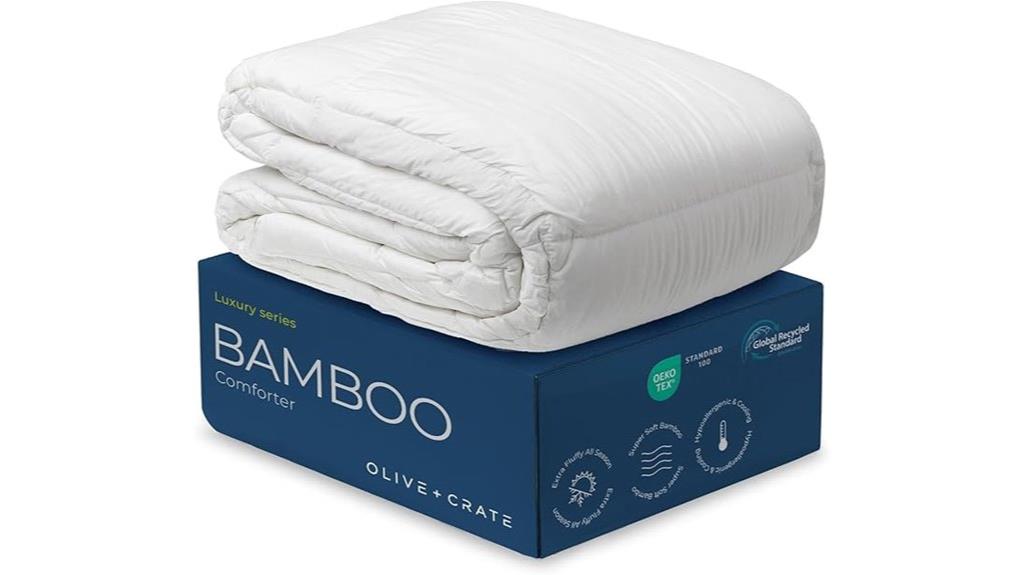 olive green bamboo comforter