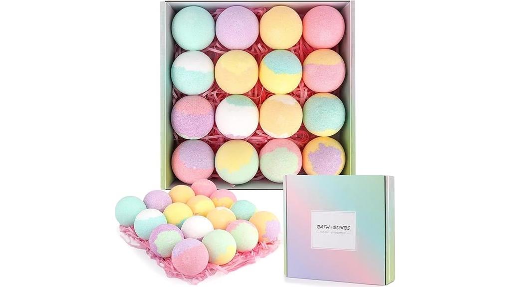 organic bath bombs set