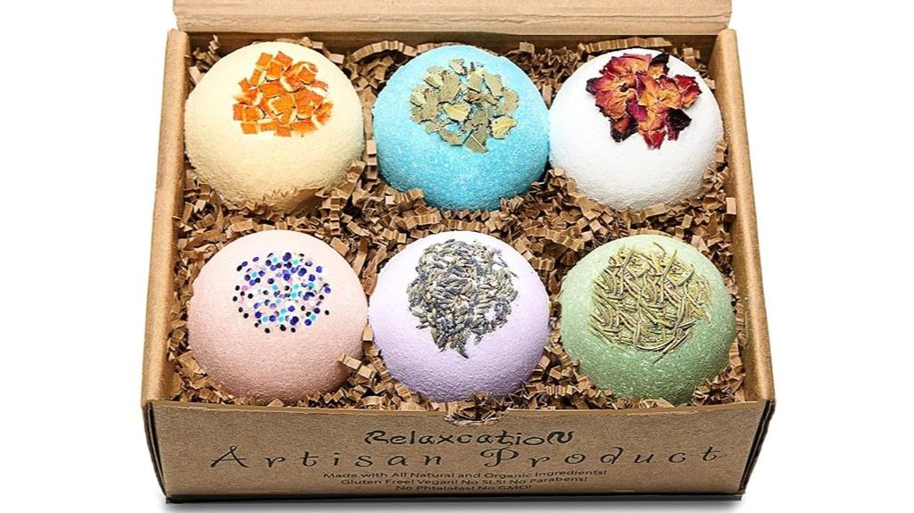 organic handmade bath bombs