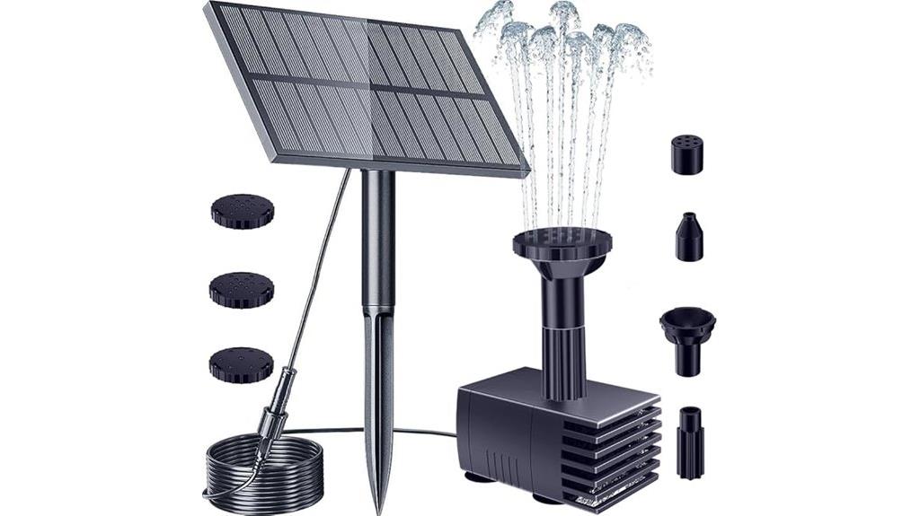 outdoor solar fountain pump