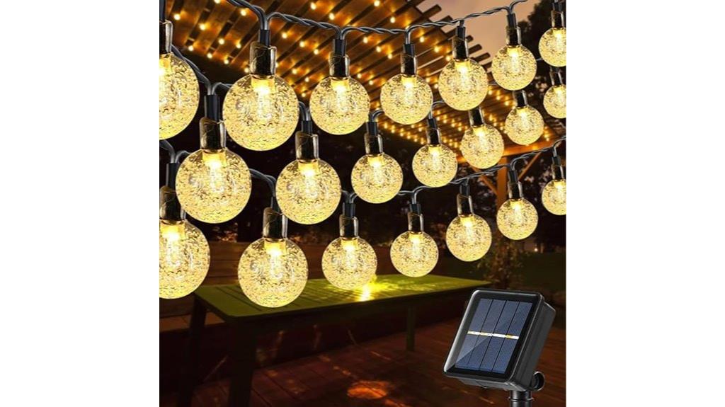 outdoor solar globe lights