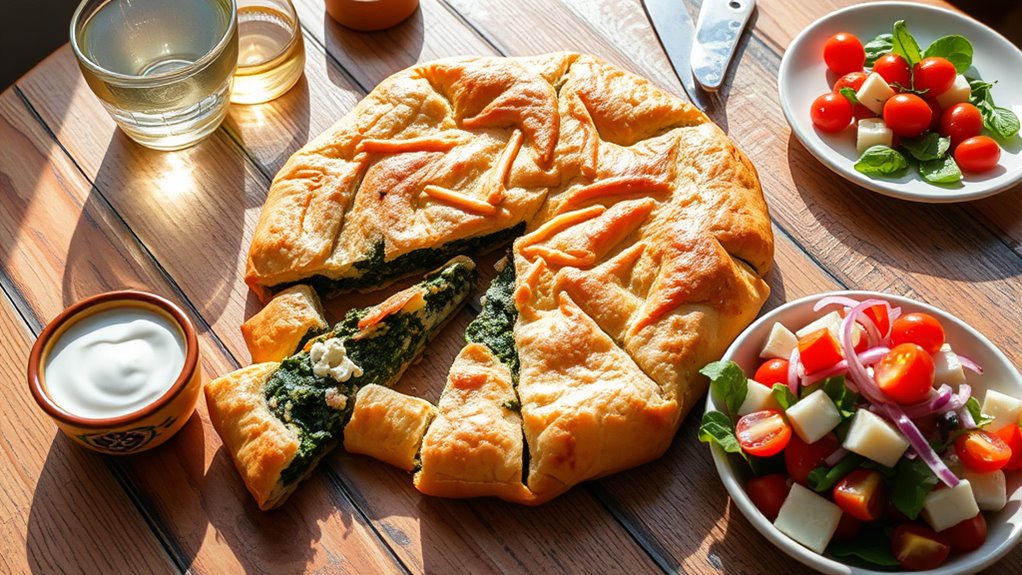 pairing greek savory pies