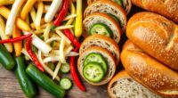 pickle and bread options