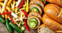 pickle and bread options