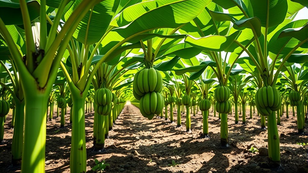 plantain growth and harvest process