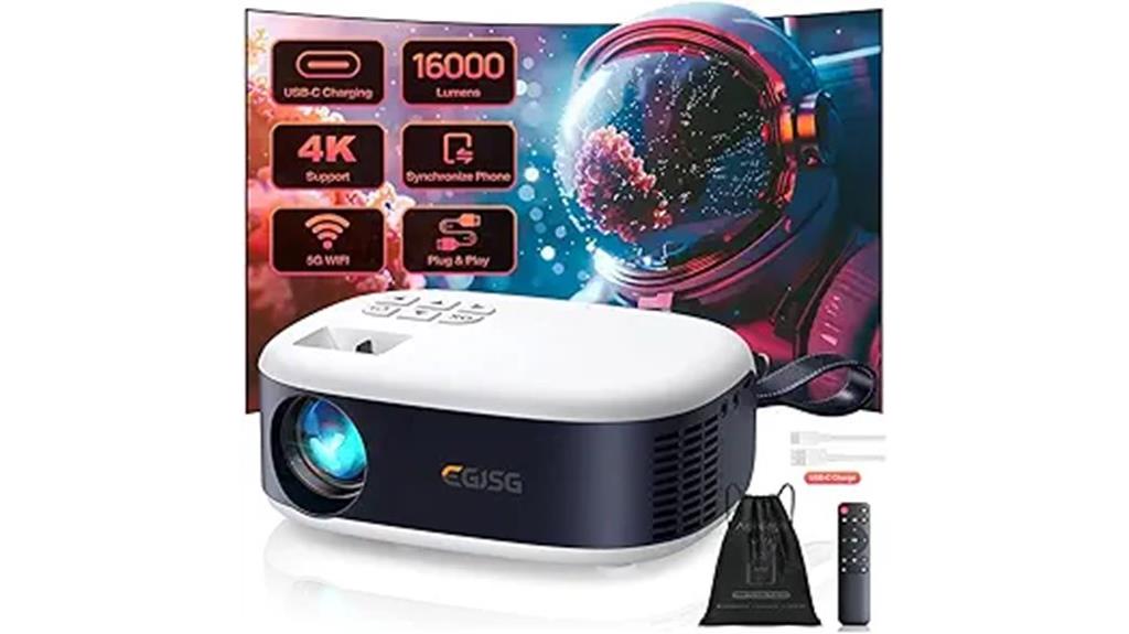 portable 1080p wifi bluetooth projector