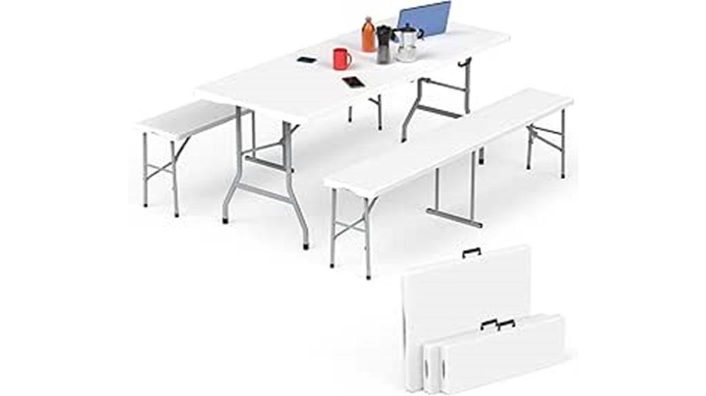 portable 6ft folding picnic table