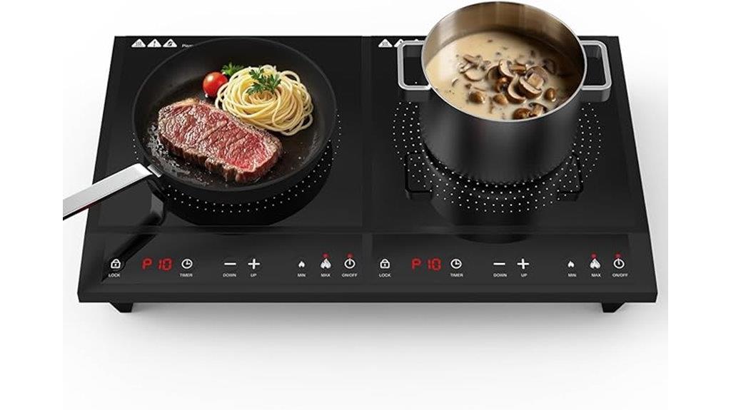 portable dual induction burners