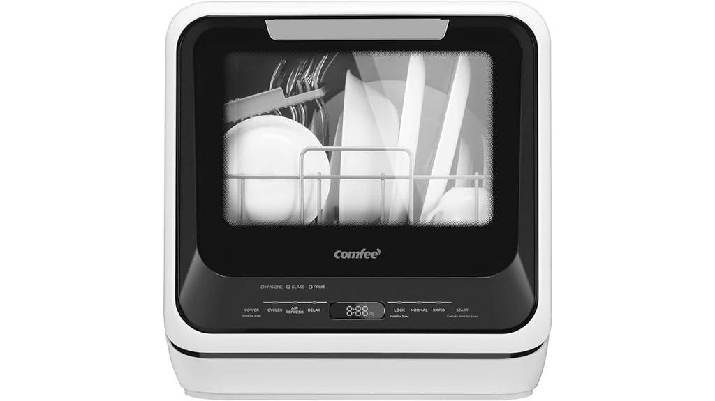 portable mini dishwasher with water tank