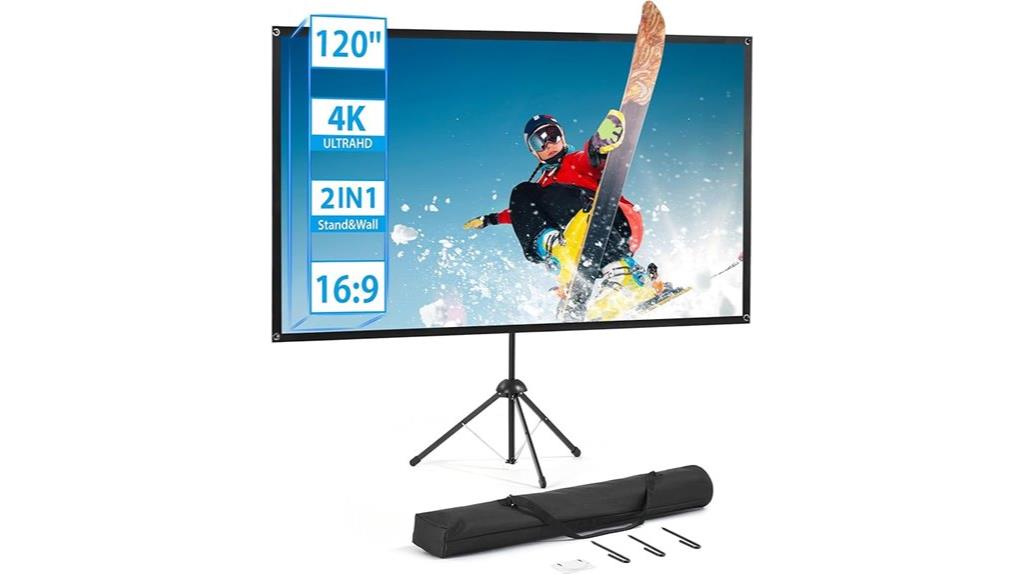 portable outdoor projector screen