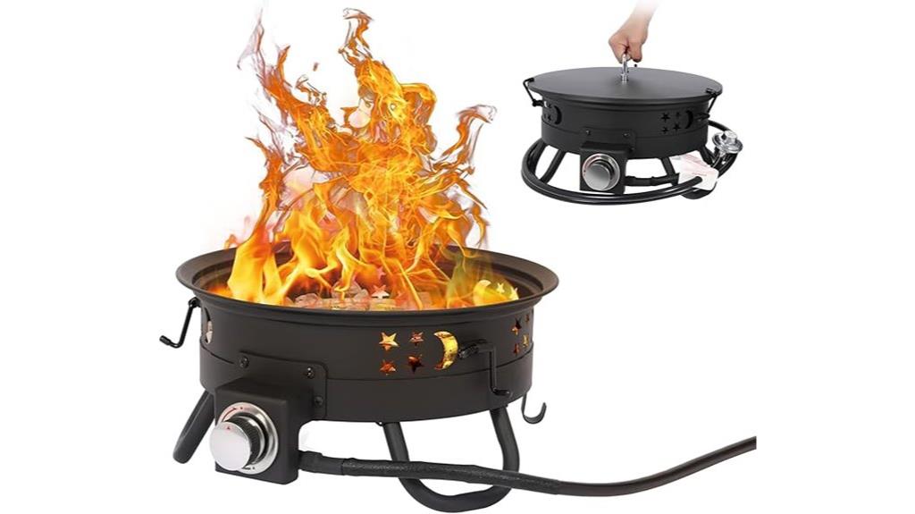 portable propane fire pit