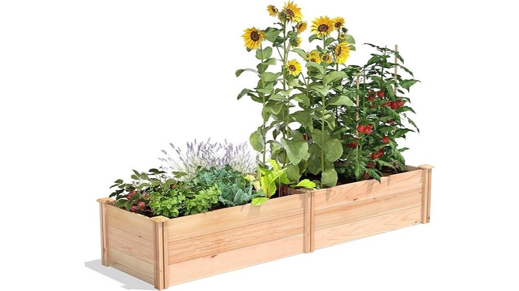 premium cedar garden bed