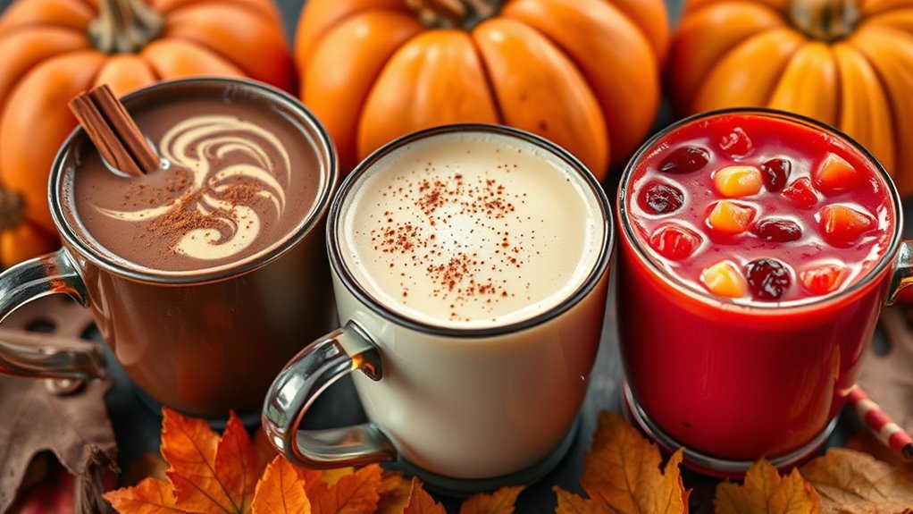 pumpkin spice cozy drink