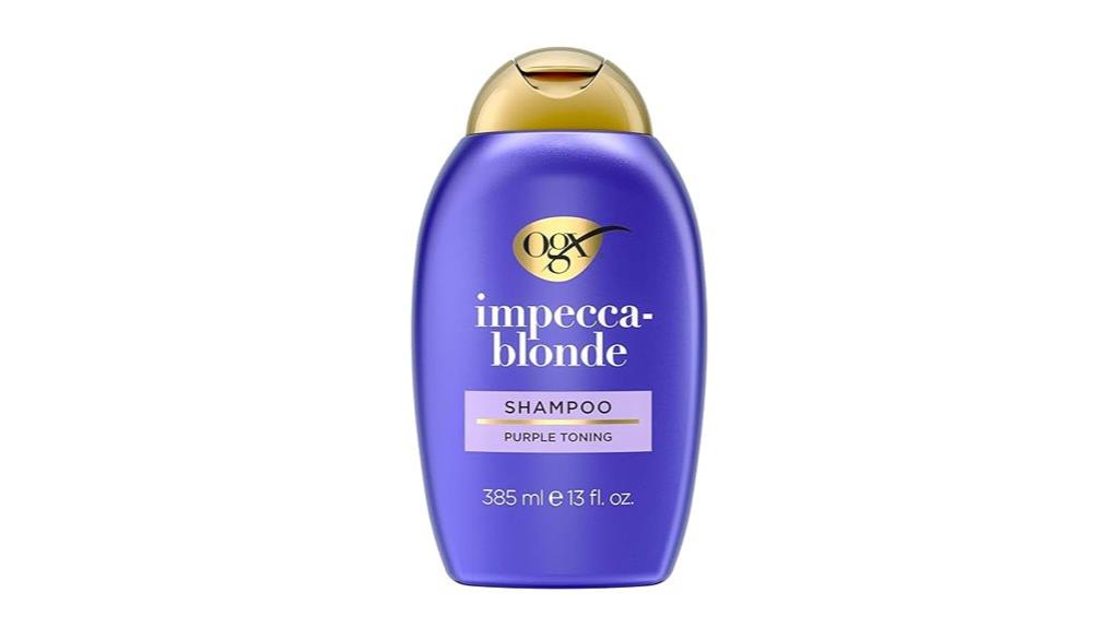 purple toning shampoo bottle