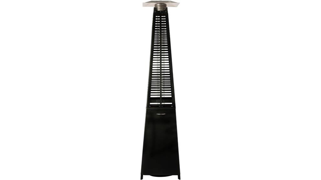pyramid flame patio heater