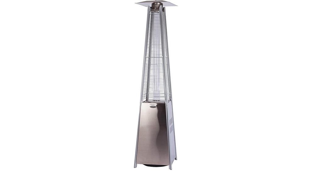 pyramid flame patio heater