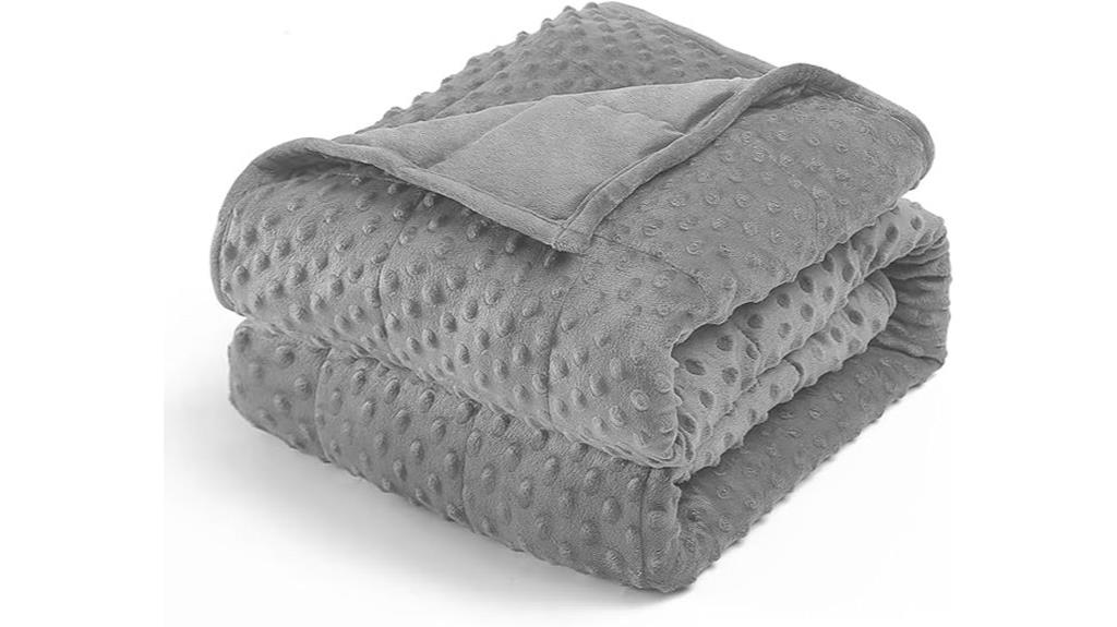 queen size minky dot blanket