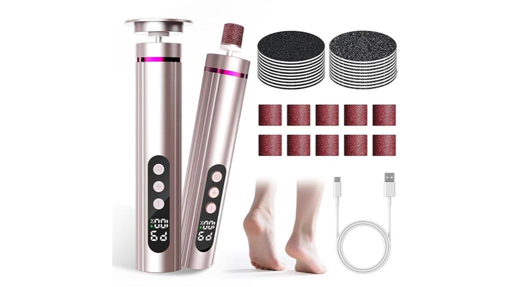 rechargeable 2 in 1 pedicure kit