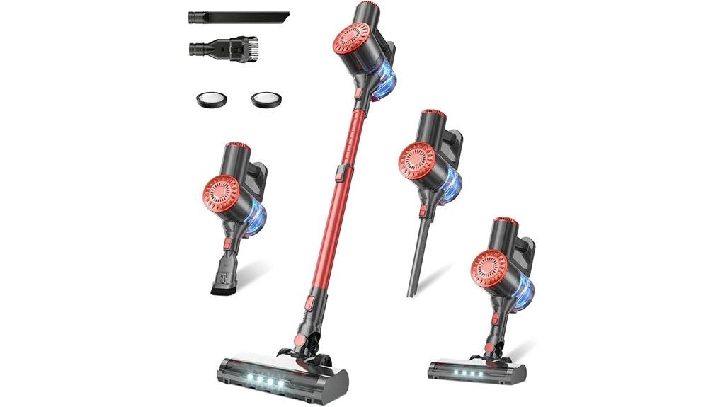 rechargeable self standing cordless vacuum