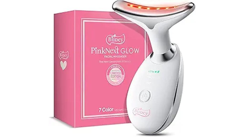 red light facial massager