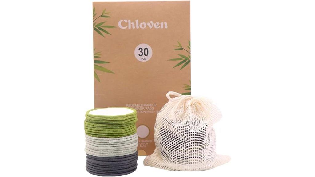 reusable bamboo cotton pads