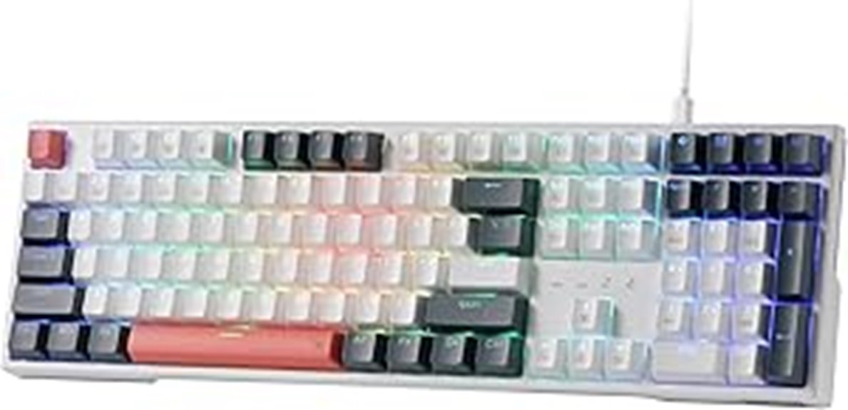 rgb hot swappable gaming keyboard