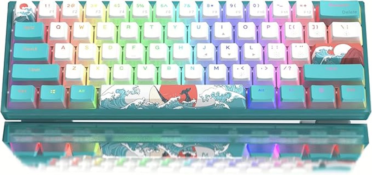 rgb hot swappable mechanical keyboard