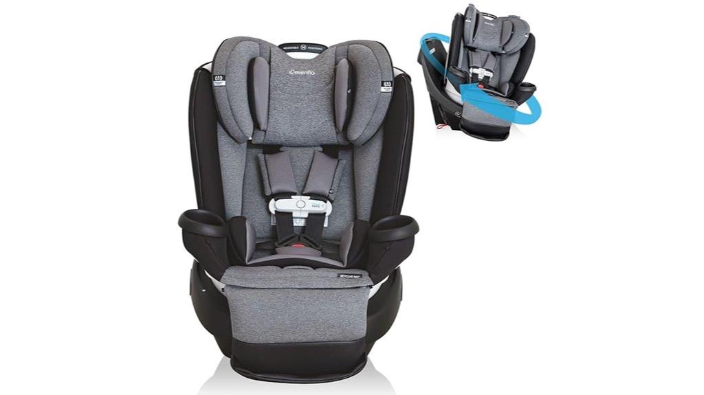 rotatable extendable car seat