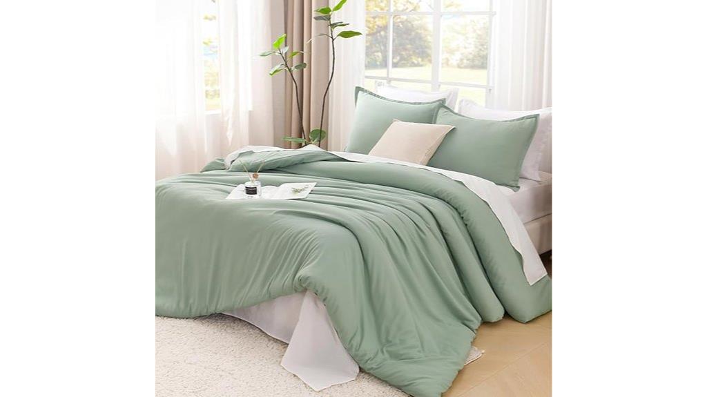 sage green bedding set