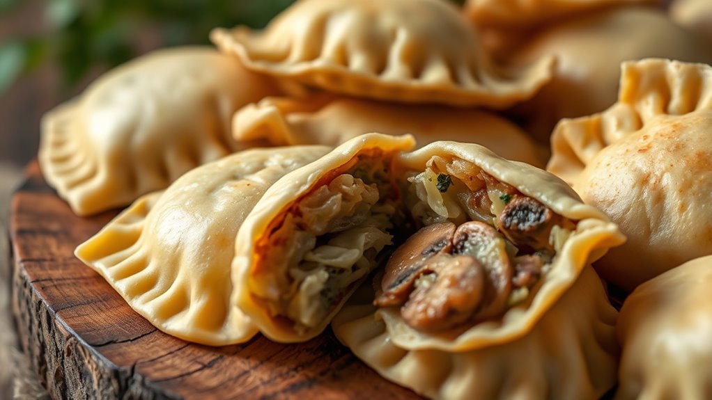 savory cabbage mushroom filling