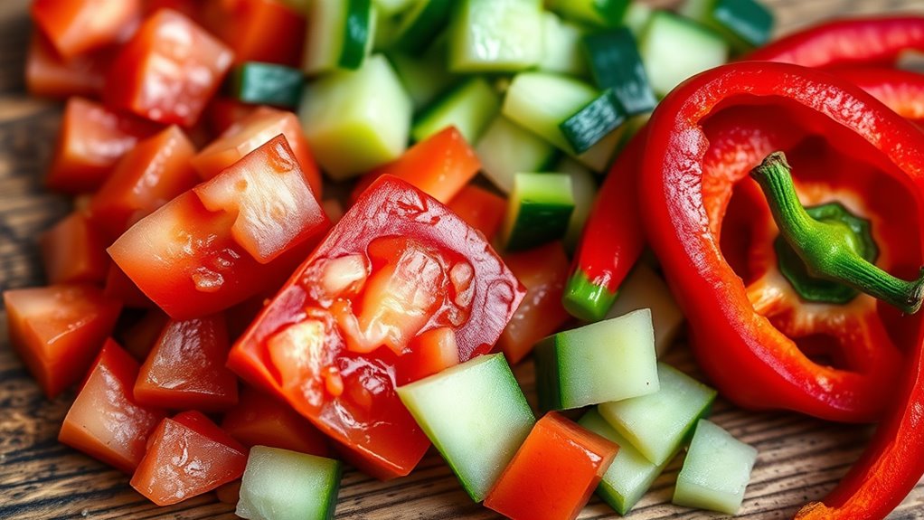 selecting fresh vibrant vegetables