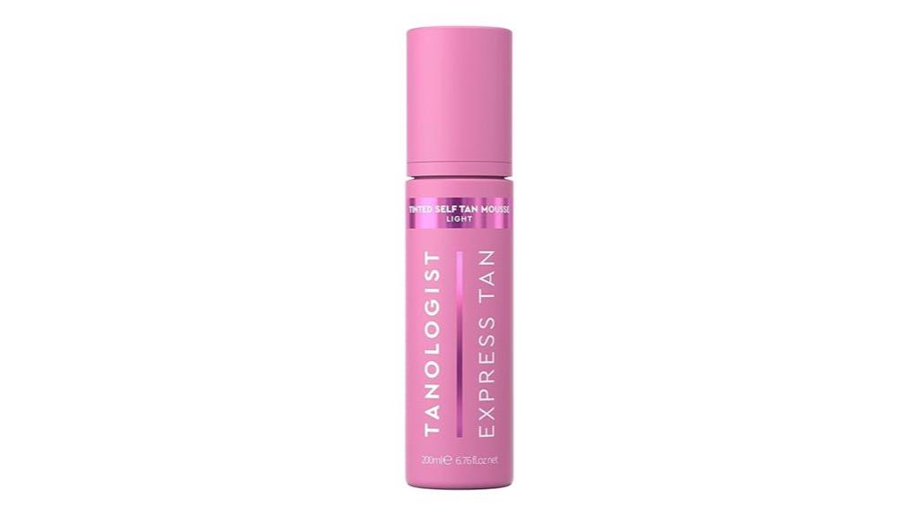 self tanning mousse for light skin