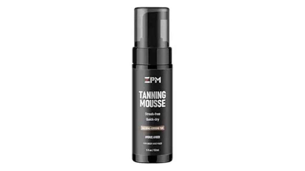 self tanning mousse with bronzer