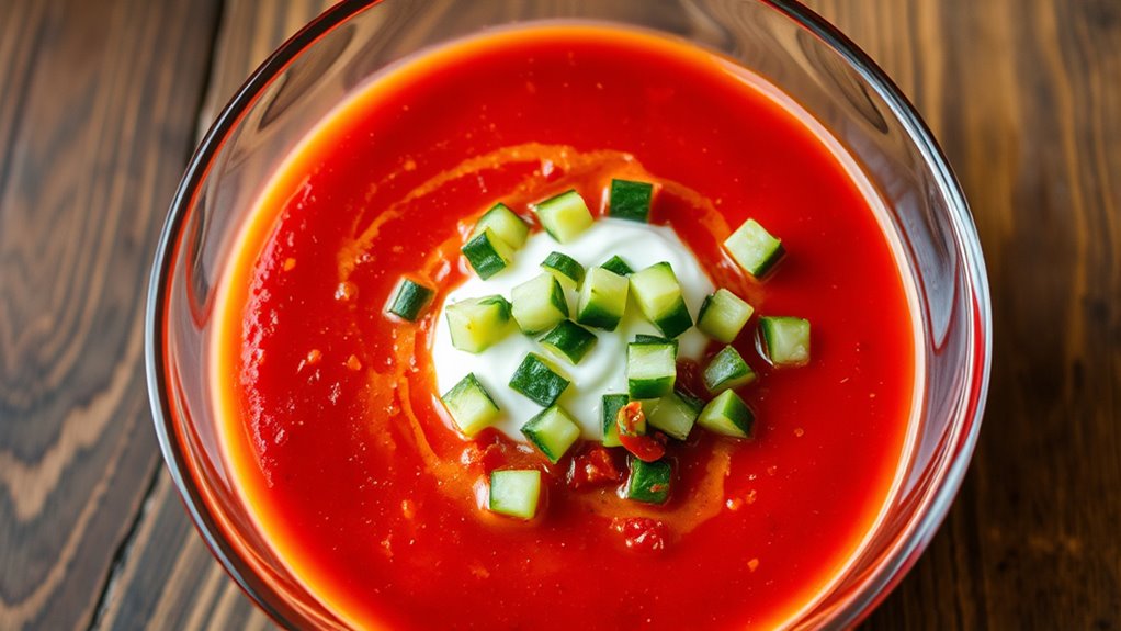 serve chilled with crunchy garnishes