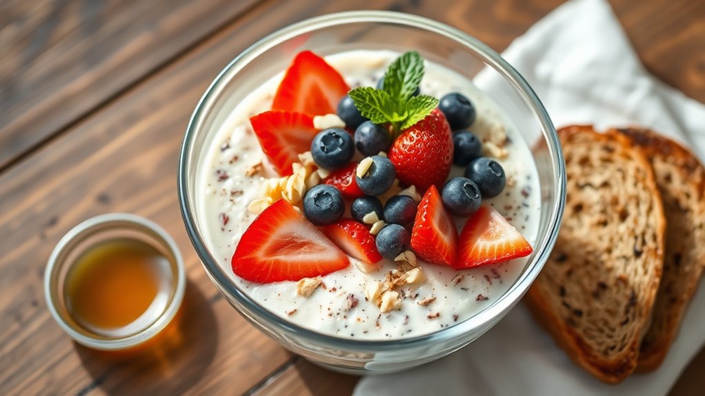 serve chilled with fresh toppings