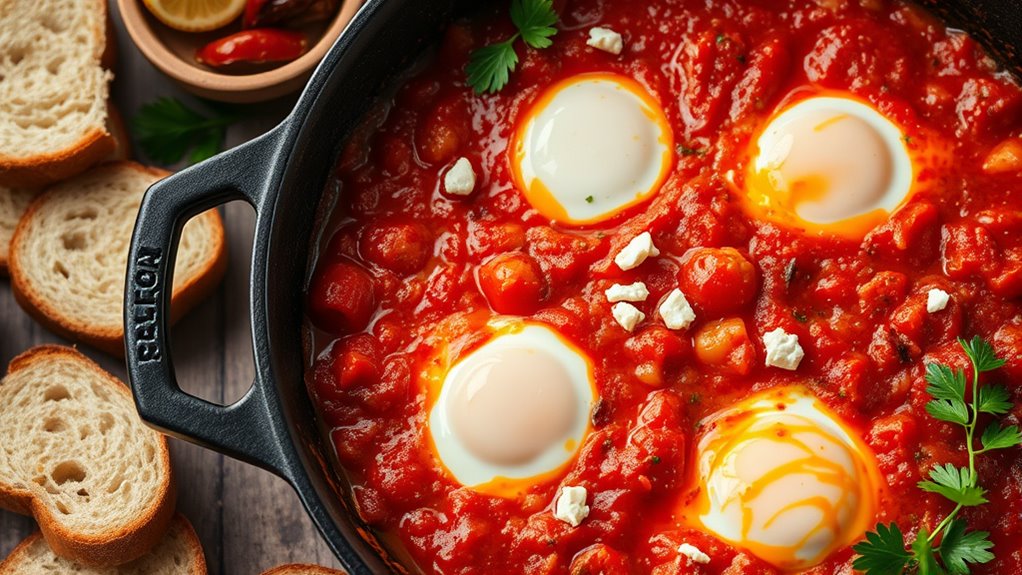 serve shakshuka with bread
