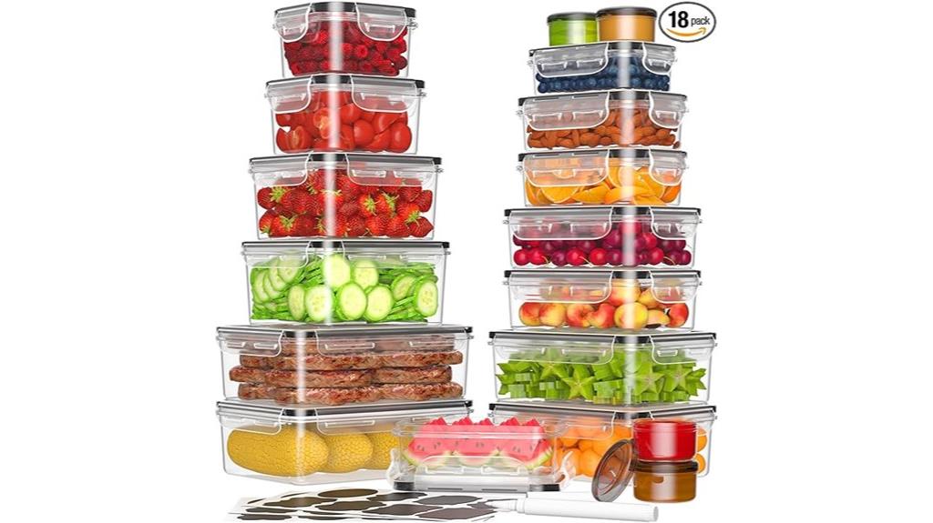 set of 36 food containers