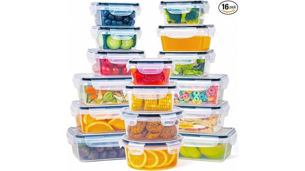 set of thirty two containers