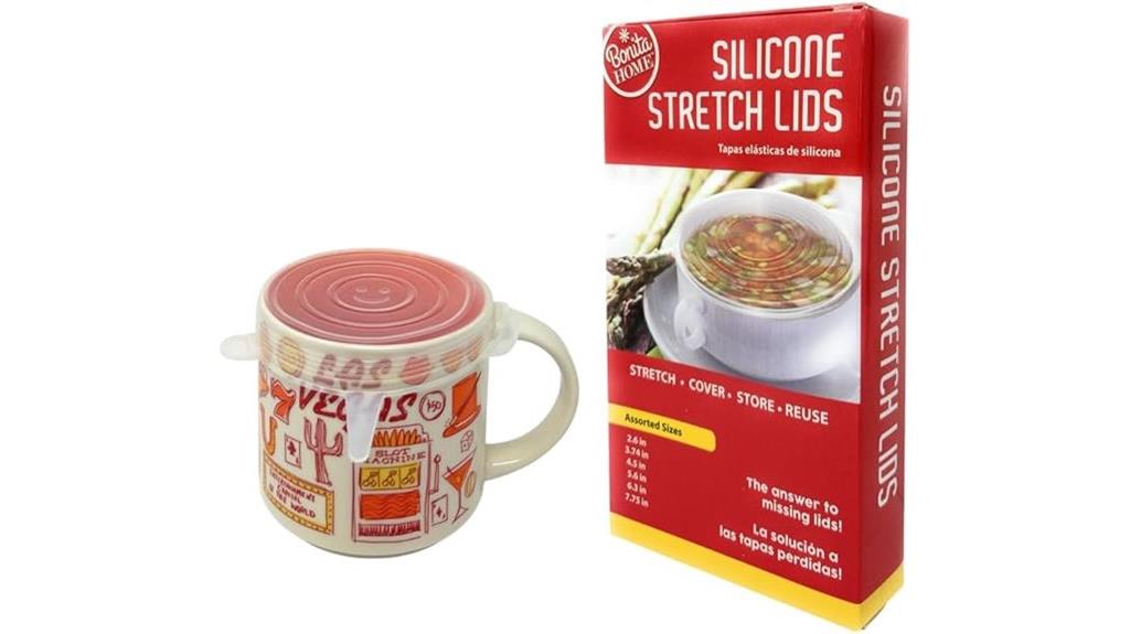 set of twelve silicone lids