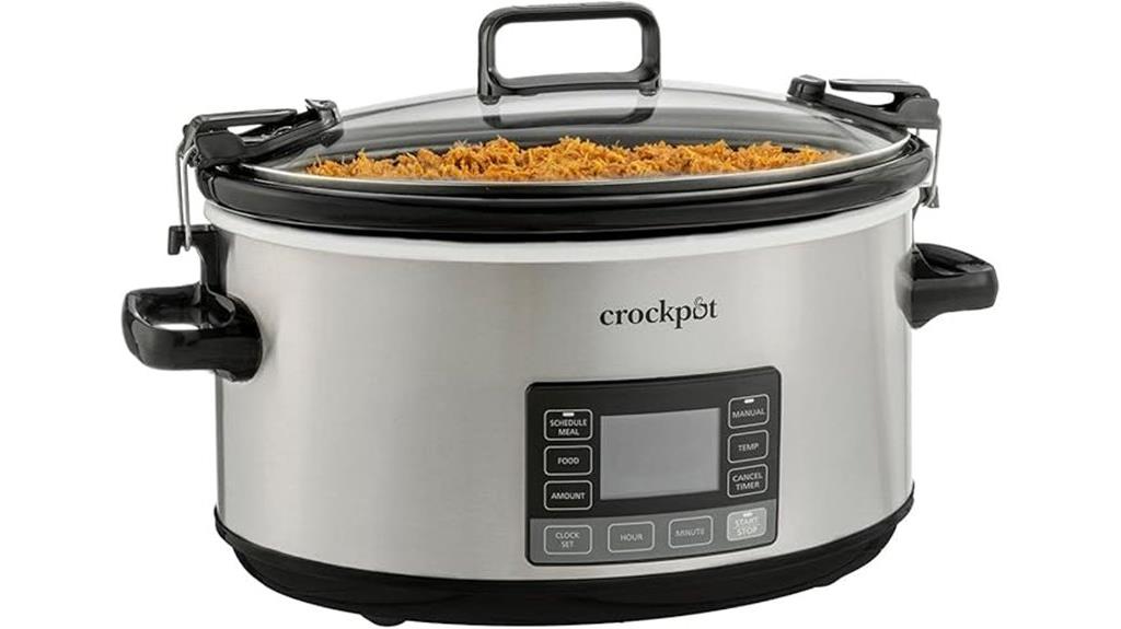 seven quart locking slow cooker