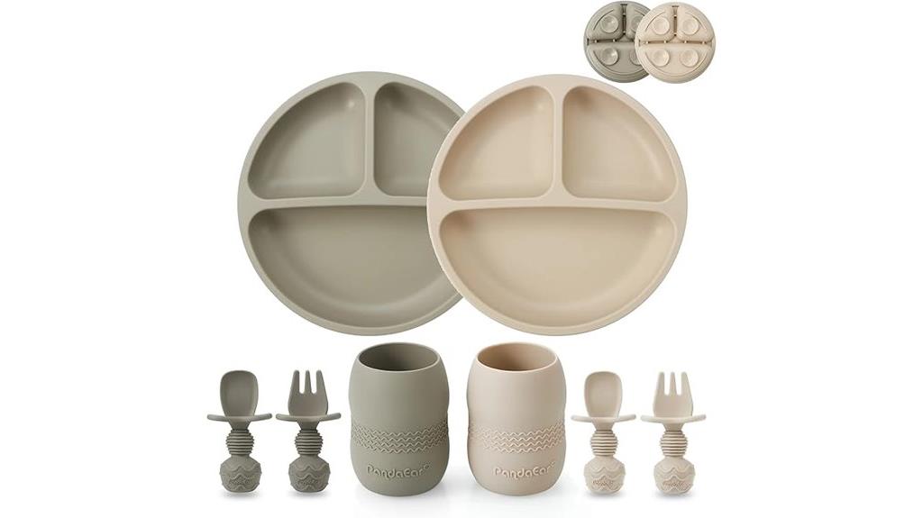 silicone baby feeding set