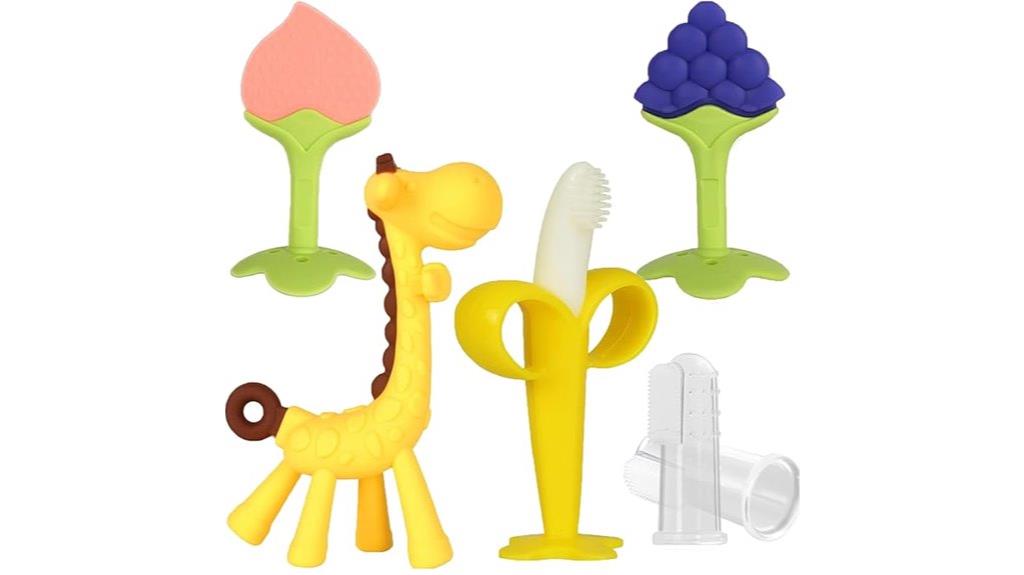 silicone giraffe teether