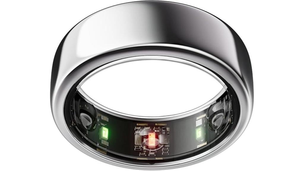 silver oura ring horizon